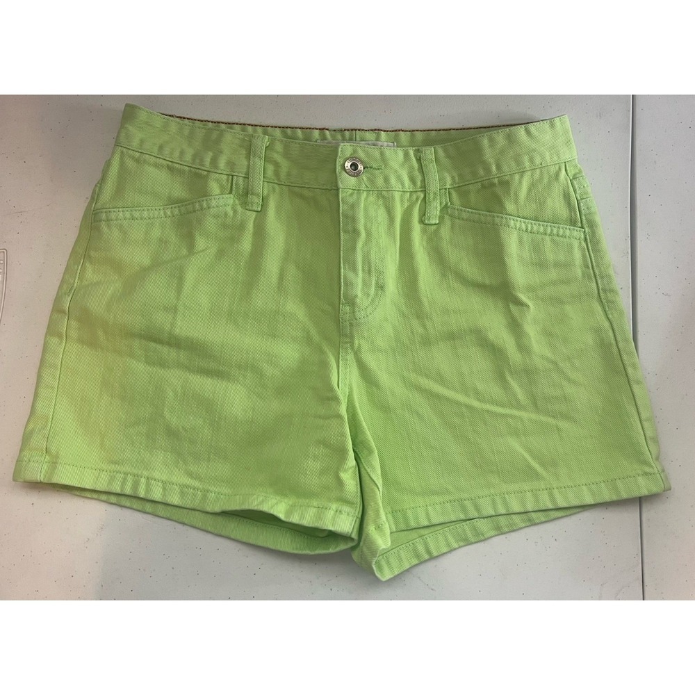 Tommy Hilfiger Denim Lime Green Shorts Size 4